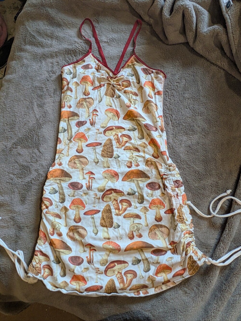 XS Organic Handmade Mini Mushroom Dress